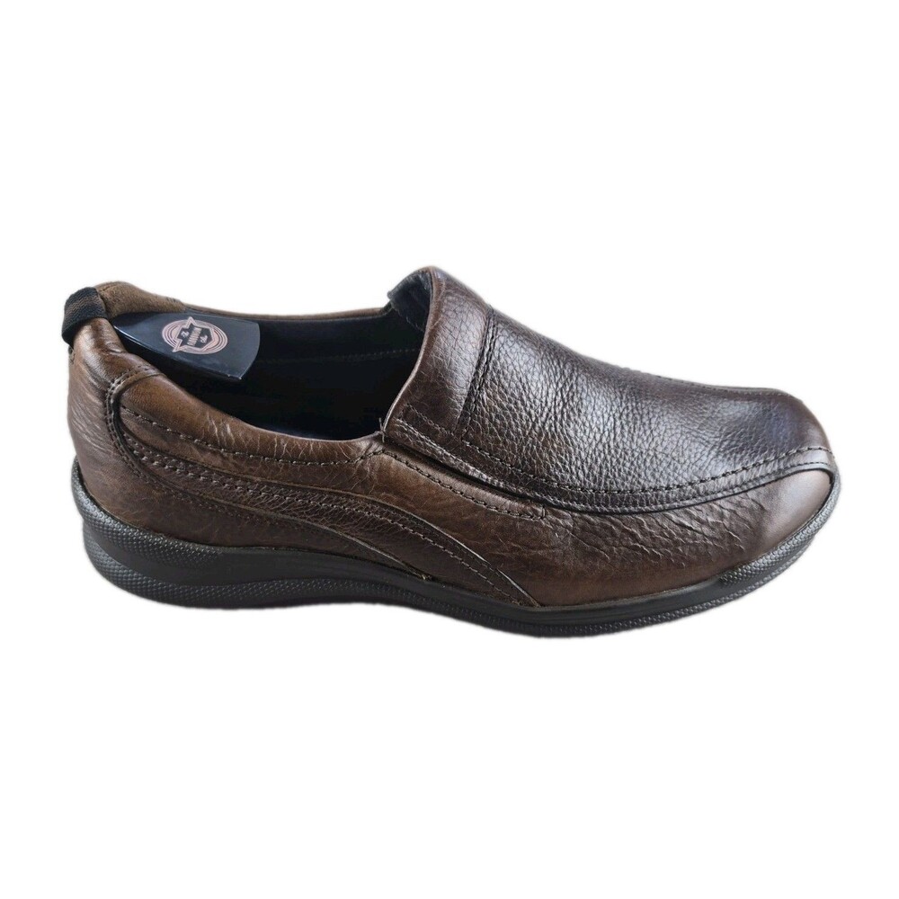 SAS Cruise On Loafers Shoes Men Sz 11M Brown Pebbled Leather Comfort Walk Work